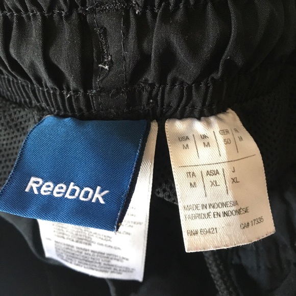 Reebok Sweatpants Men Size: M Color: Black - Picture 2 of 5